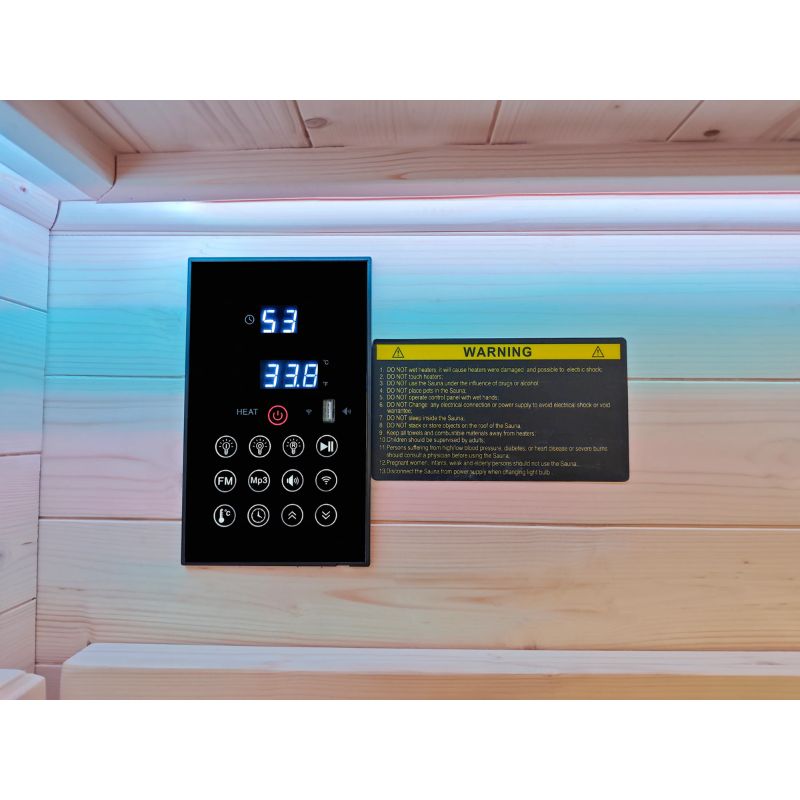 SaunaPlunge - The Yorkshire Cabin - Thermo Treated Outdoor Infrared 2 Person Sauna