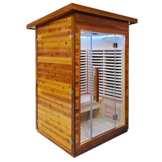 SaunaPlunge - The Yorkshire Cabin - Thermo Treated Outdoor Infrared 2 Person Sauna