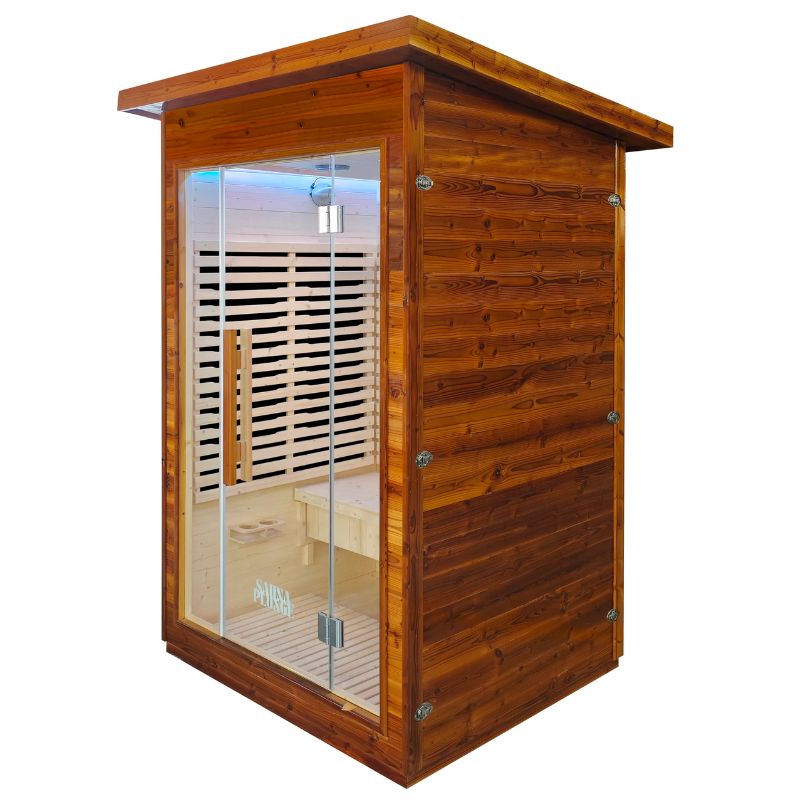 SaunaPlunge - The Yorkshire Cabin - Thermo Treated Outdoor Infrared 2 Person Sauna