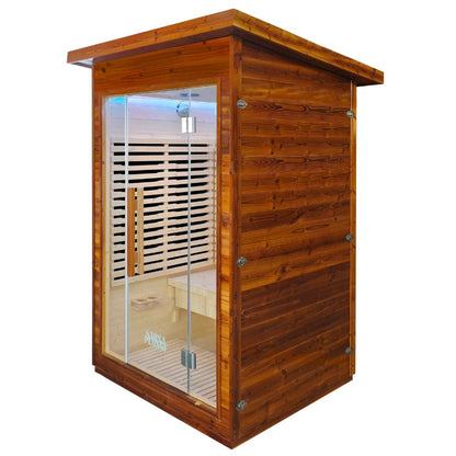 SaunaPlunge - The Yorkshire Cabin - Thermo Treated Outdoor Infrared 2 Person Sauna