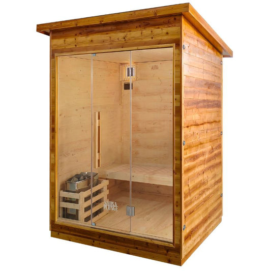 SaunaPlunge The Bronte Traditional Outdoor 2 Person Cabin Sauna
