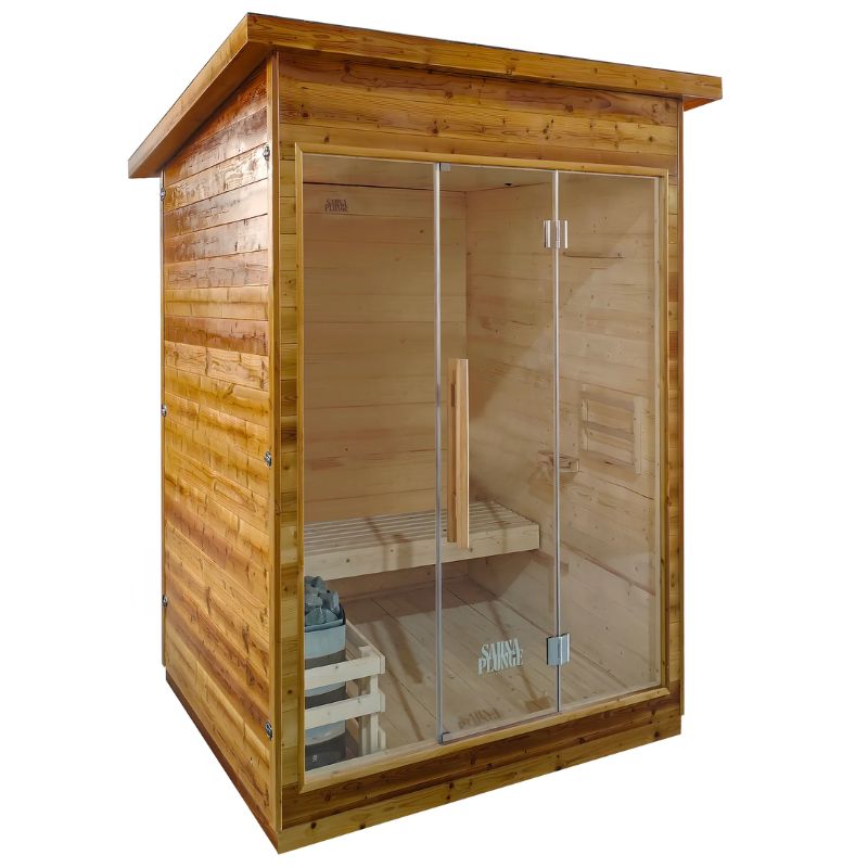 SaunaPlunge The Bronte Traditional Outdoor 2 Person Cabin Sauna