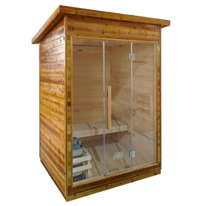 The Bronte Traditional Outdoor 1-2 Person Cabin Sauna By SaunaPlunge