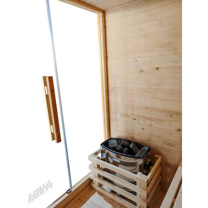 The Bronte Traditional Outdoor 1-2 Person Cabin Sauna By SaunaPlunge