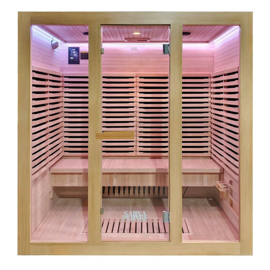 The Dales Glow Indoor Infrared Sauna by SaunaPlunge - 4 Person