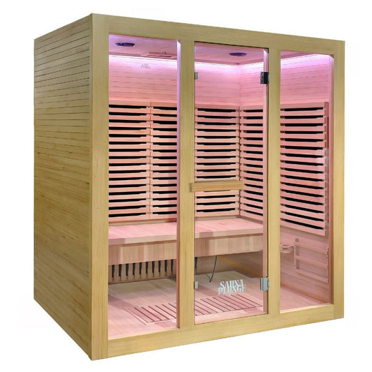 The Dales Glow Indoor Infrared Sauna by SaunaPlunge - 4 Person