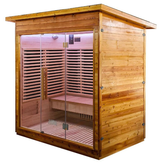 The Yorkshire Cabin by SaunaPlunge - Thermo Treated Outdoor Infrared Sauna - 4 person