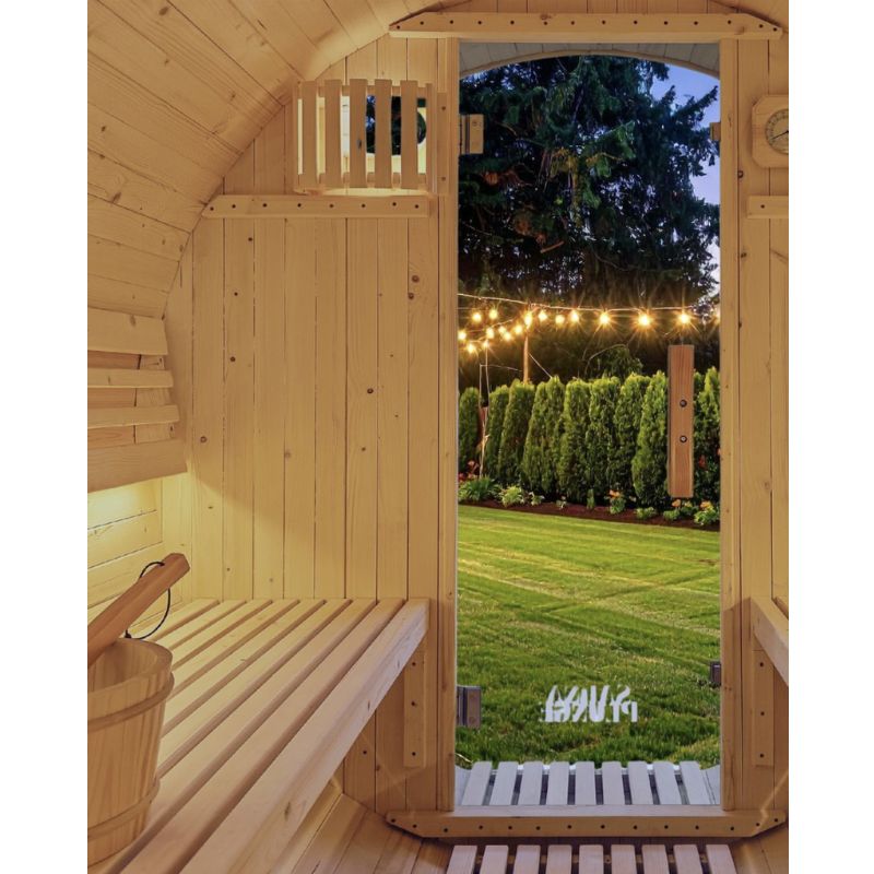 SaunaPlunge - The Pennine Barrel Traditional Outdoor Luxury 4-6 Person Sauna