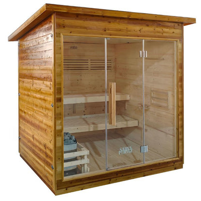 SaunaPlunge - The Bronte Traditional Outdoor 6 Person Cabin Sauna