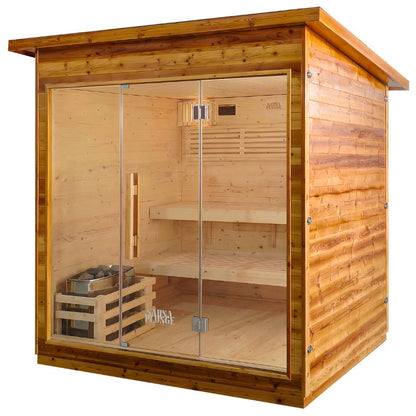 SaunaPlunge - The Bronte Traditional Outdoor 6 Person Cabin Sauna