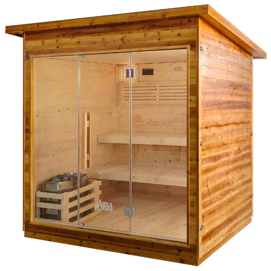 SaunaPlunge - The Bronte Traditional Outdoor 6 Person Cabin Sauna