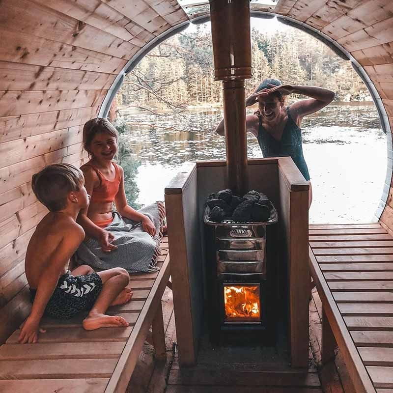 Viking Industrier 2-4 Person Outdoor Barrel Sauna