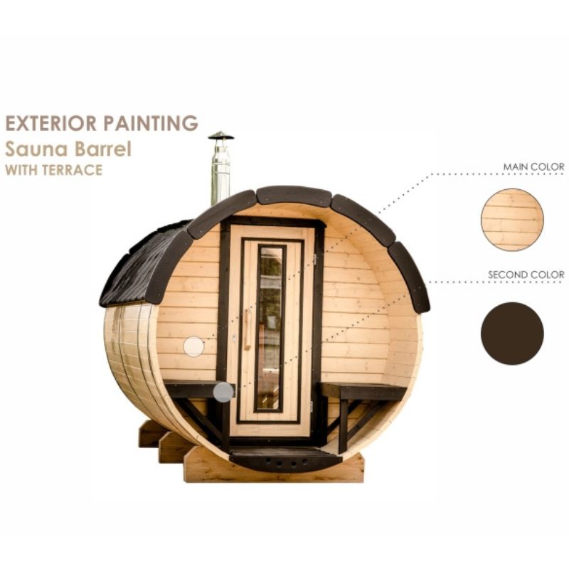 Viking Industrier 2-4 Person Outdoor Barrel Sauna