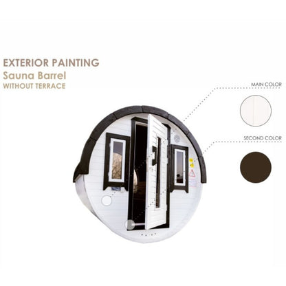 Viking Industrier 2-4 Person Outdoor Barrel Sauna