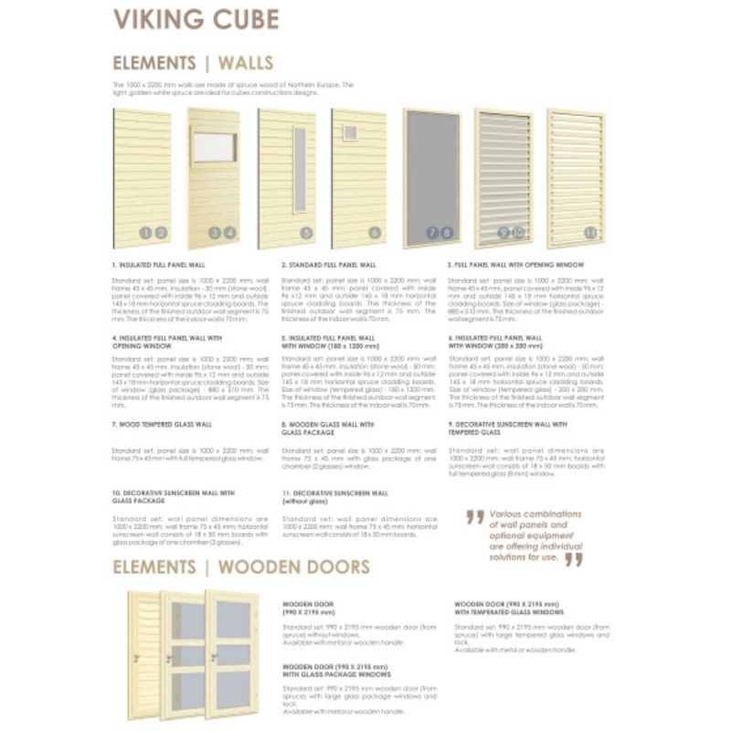Viking Industrier 2-4 Person Outdoor Sauna Cube