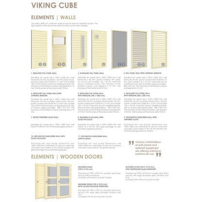 Viking Industrier 2-4 Person Outdoor Sauna Cube