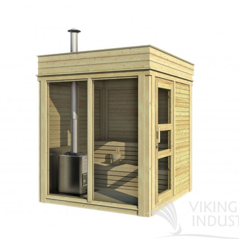 Viking Industrier 2-4 Person Outdoor Sauna Cube