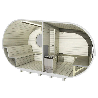 Viking Industrier 6-8 Person Delight Outdoor Sauna