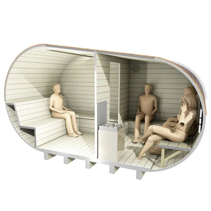 Viking Industrier 6-8 Person Delight Outdoor Sauna
