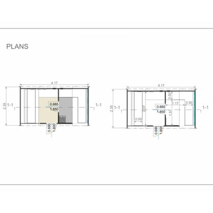 Viking Industrier 6-8 Person Delight Outdoor Sauna