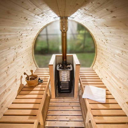 Viking Industrier 6-8 Person Outdoor Sauna Barrel