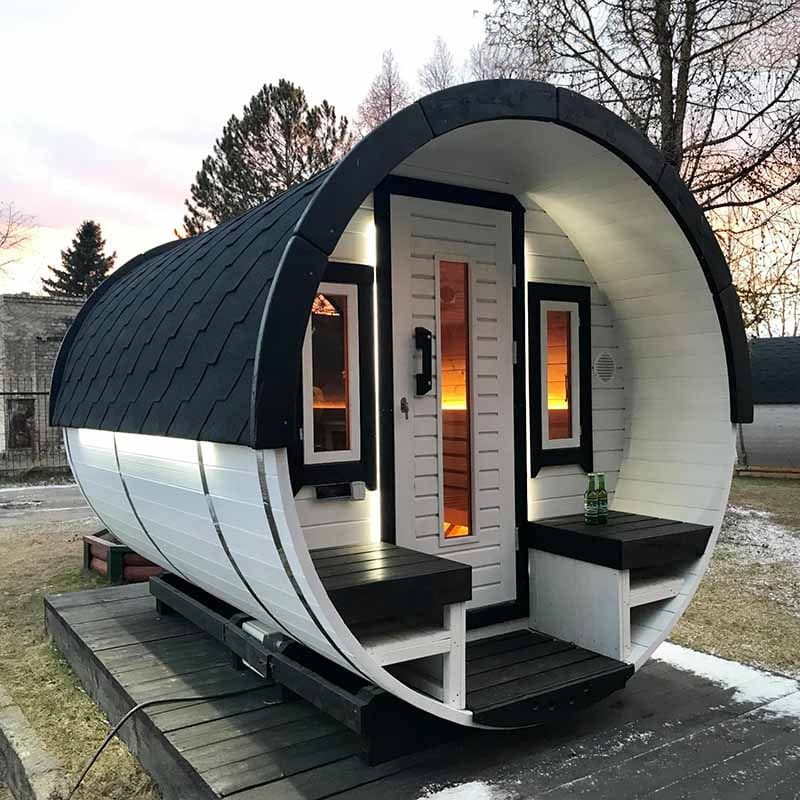 Viking Industrier 6-8 Person Outdoor Sauna Barrel