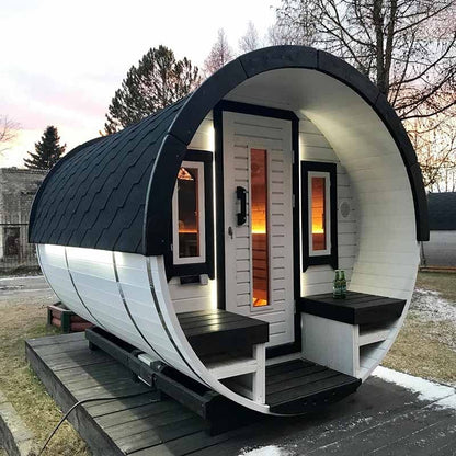 Viking Industrier 6-8 Person Outdoor Sauna Barrel