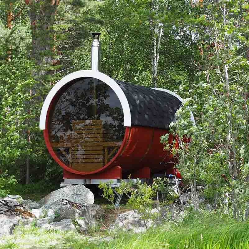 Viking Industrier 6-8 Person Outdoor Sauna Barrel