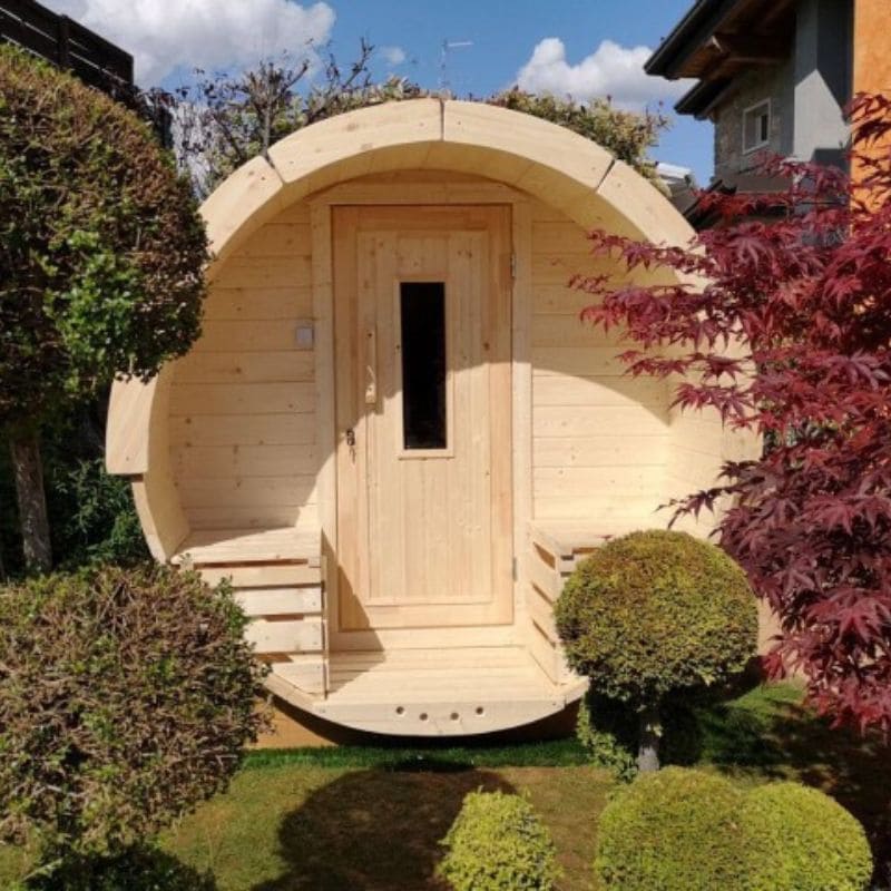 Viking Industrier 6-8 Person Outdoor Sauna Barrel