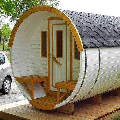Viking Industrier 6-8 Person Outdoor Sauna Barrel