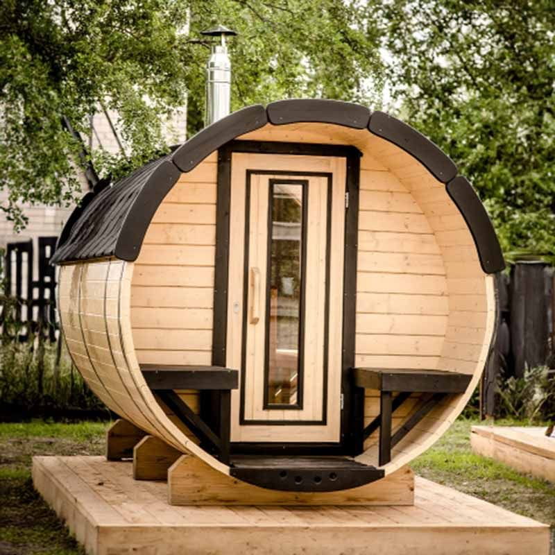 Viking Industrier 6-8 Person Outdoor Sauna Barrel