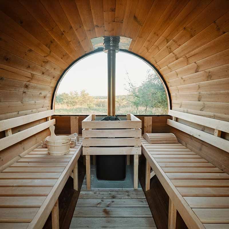 Viking Industrier 6-8 Person Outdoor Sauna Barrel