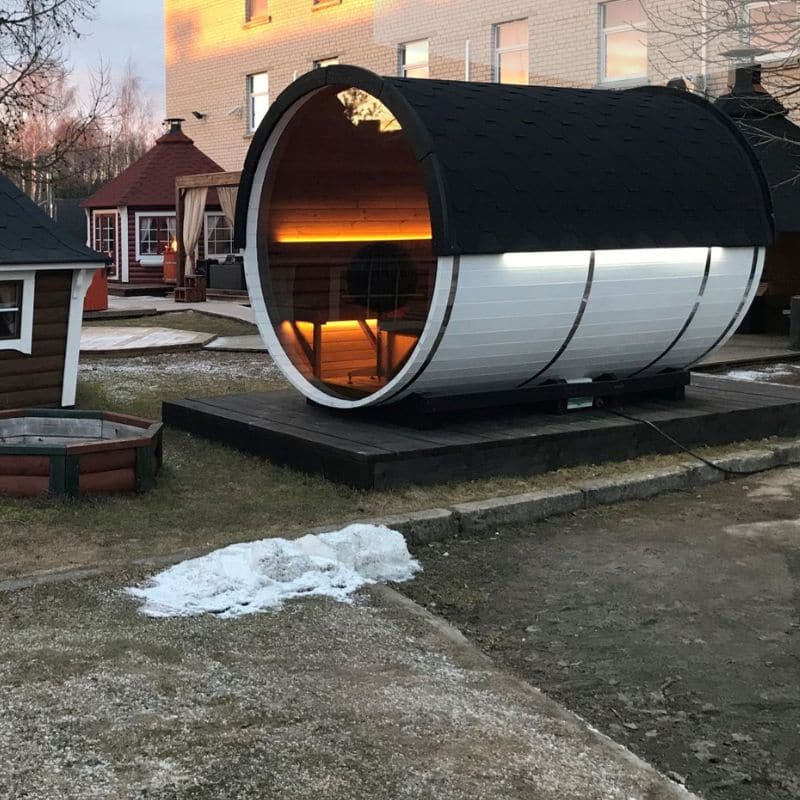 Viking Industrier 7-8 Person Luxury Sauna Barrel From Thermowood