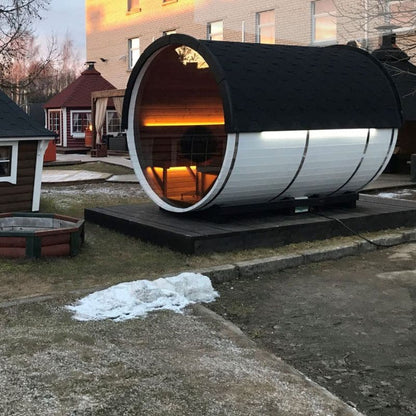 Viking Industrier 7-8 Person Luxury Sauna Barrel From Thermowood