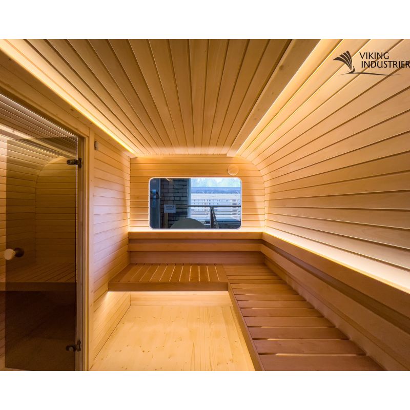Viking Industrier Luna 6-8 Person Outdoor Sauna with Changing Room