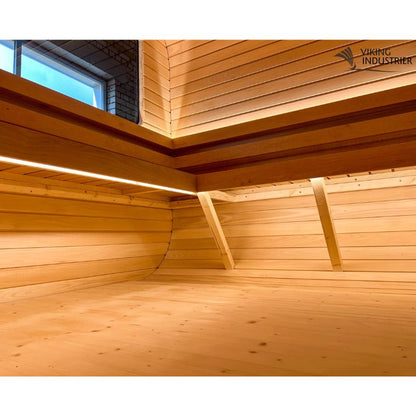 Viking Industrier Luna 6-8 Person Outdoor Sauna with Changing Room