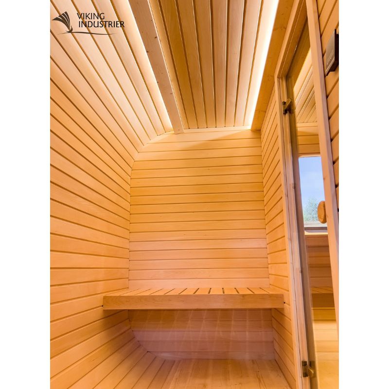 Viking Industrier Luna 6-8 Person Outdoor Sauna with Changing Room