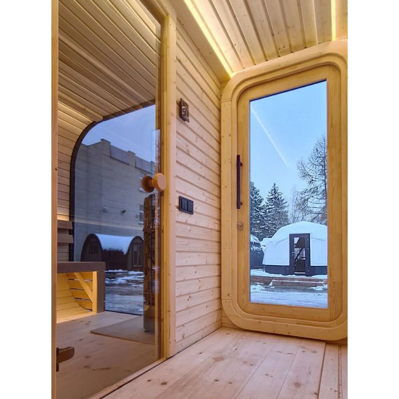 Viking Industrier Luna 6-8 Person Outdoor Sauna with Changing Room