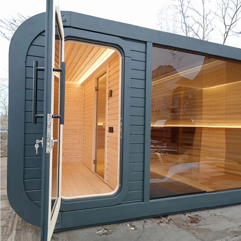 Viking Industrier Luna 6-8 Person Outdoor Sauna with Changing Room