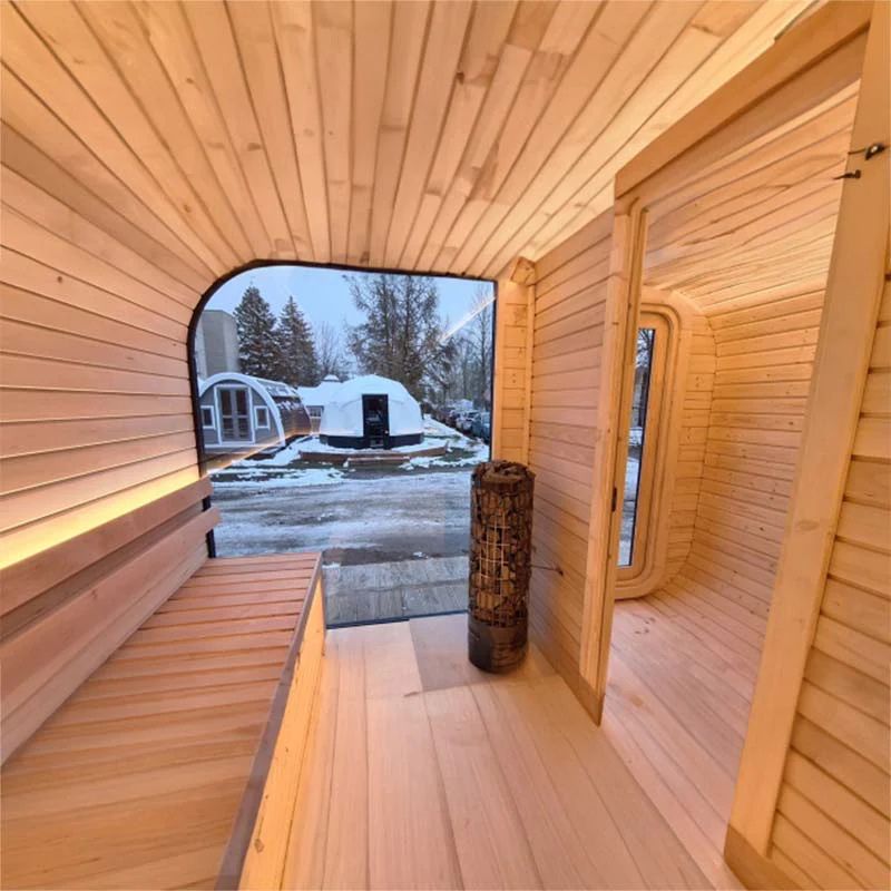 Viking Industrier Luna 6-8 Person Outdoor Sauna with Changing Room