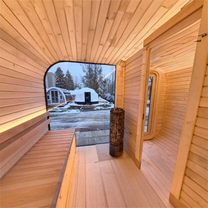 Viking Industrier Luna 6-8 Person Outdoor Sauna with Changing Room