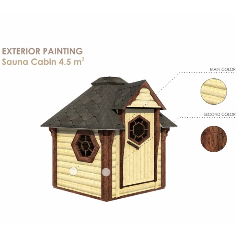 Viking Industrier Outdoor Sauna Cabin 4.5 m²