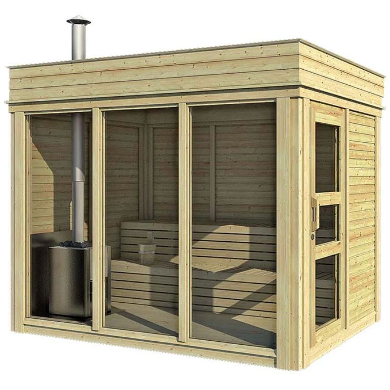 Viking Industrier Outdoor Sauna Cube 2 x 3m