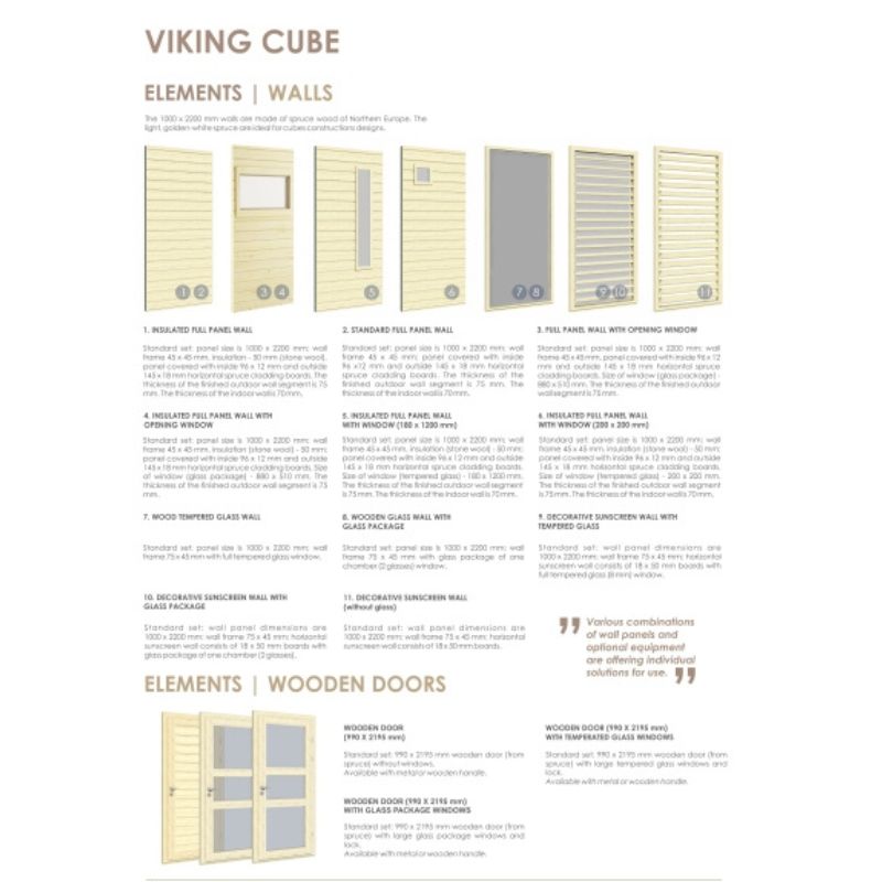 Viking Industrier Outdoor Sauna Cube 2 x 3m