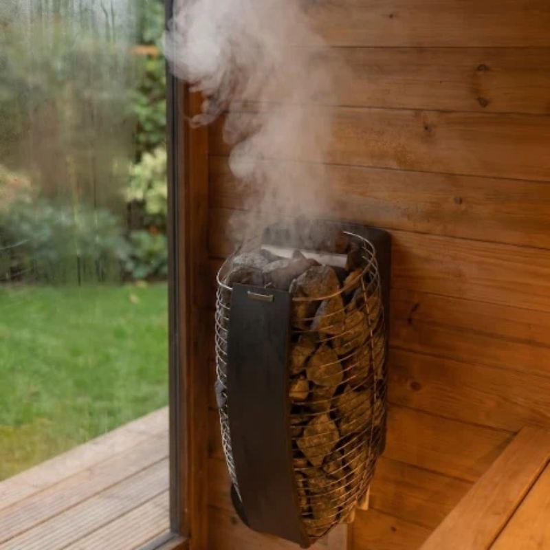 Whatagarden Aura Premium Outdoor Sauna with Integrated Shower